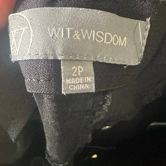 Wit & Wisdom Black High-Rise Skinny Jeans/Jeggings – Size 2P - Picture 8 of 9